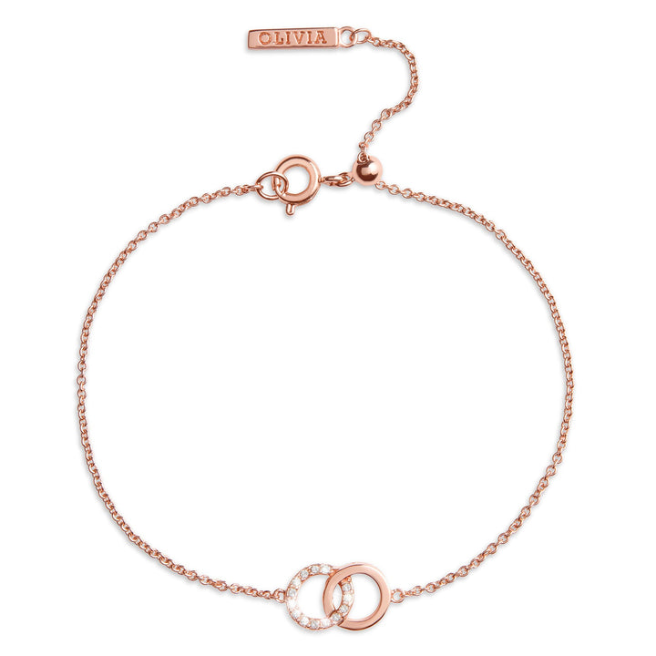 Olivia Burton Rose Gold Bejewelled Interlink Chain Bracelet - MococoOlivia BurtonOBJCOB089010612120012Bracelets