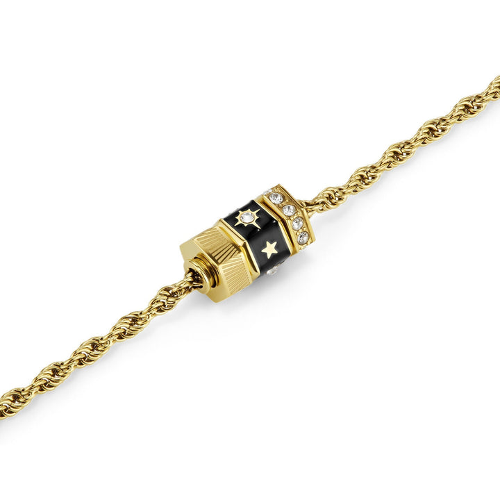 Olivia Burton Signature Black &amp; Gold Plated Bead Charm Bracelet North Star - MococoOlivia Burton24100449Bracelets