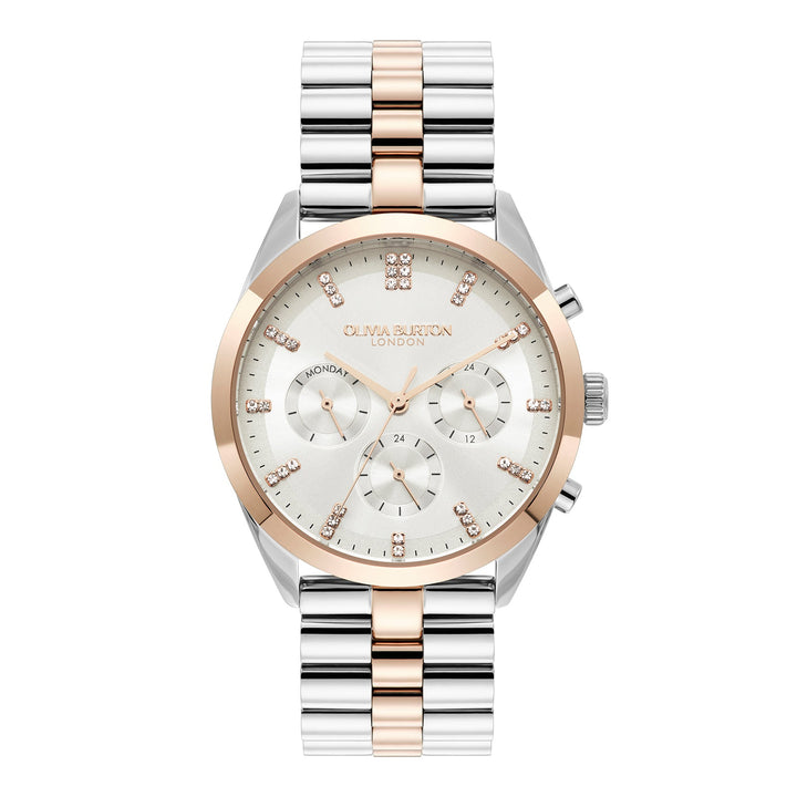 Olivia Burton Silver & Carnation City Classic White Dial Watch - MococoOlivia Burton240001917613272610407Watches and Accessories