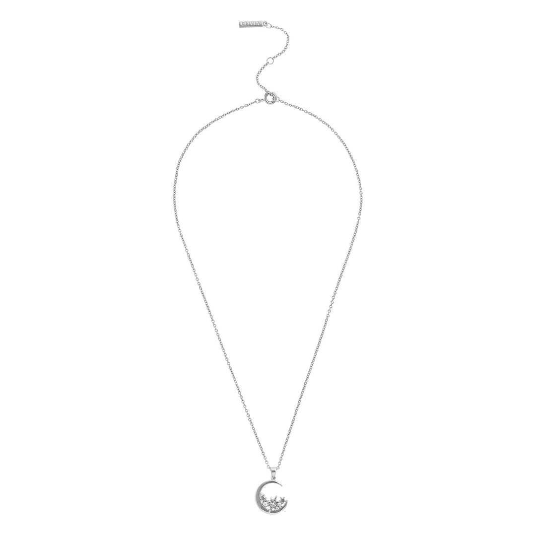Olivia Burton Silver Celestial Moon Necklace - MococoOlivia BurtonOBJCLN34Necklaces