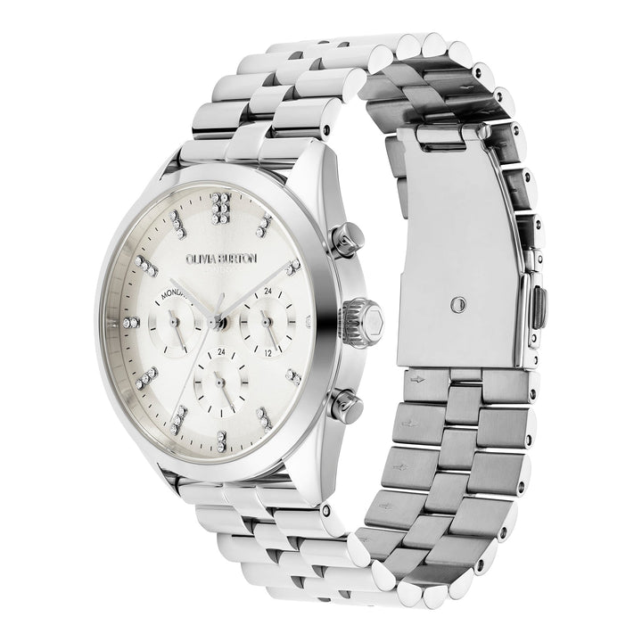 Olivia Burton Silver City Classic White Dial Watch - MococoOlivia Burton240001887613272610377Watches and Accessories