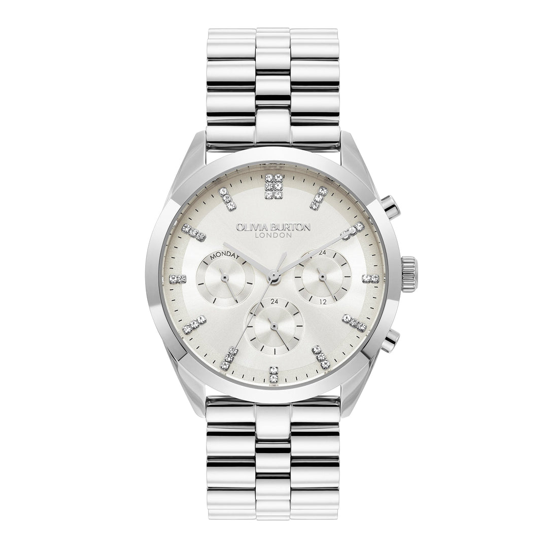 Olivia Burton Silver City Classic White Dial Watch - MococoOlivia Burton240001887613272610377Watches and Accessories