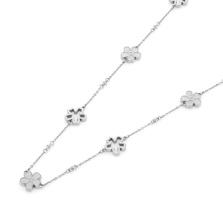 Olivia Burton Silver Forget Me Not Stainless Steel Necklace - MococoOlivia Burton241005407613272675949Necklaces