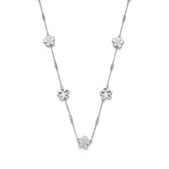 Olivia Burton Silver Forget Me Not Stainless Steel Necklace - MococoOlivia Burton241005407613272675949Necklaces