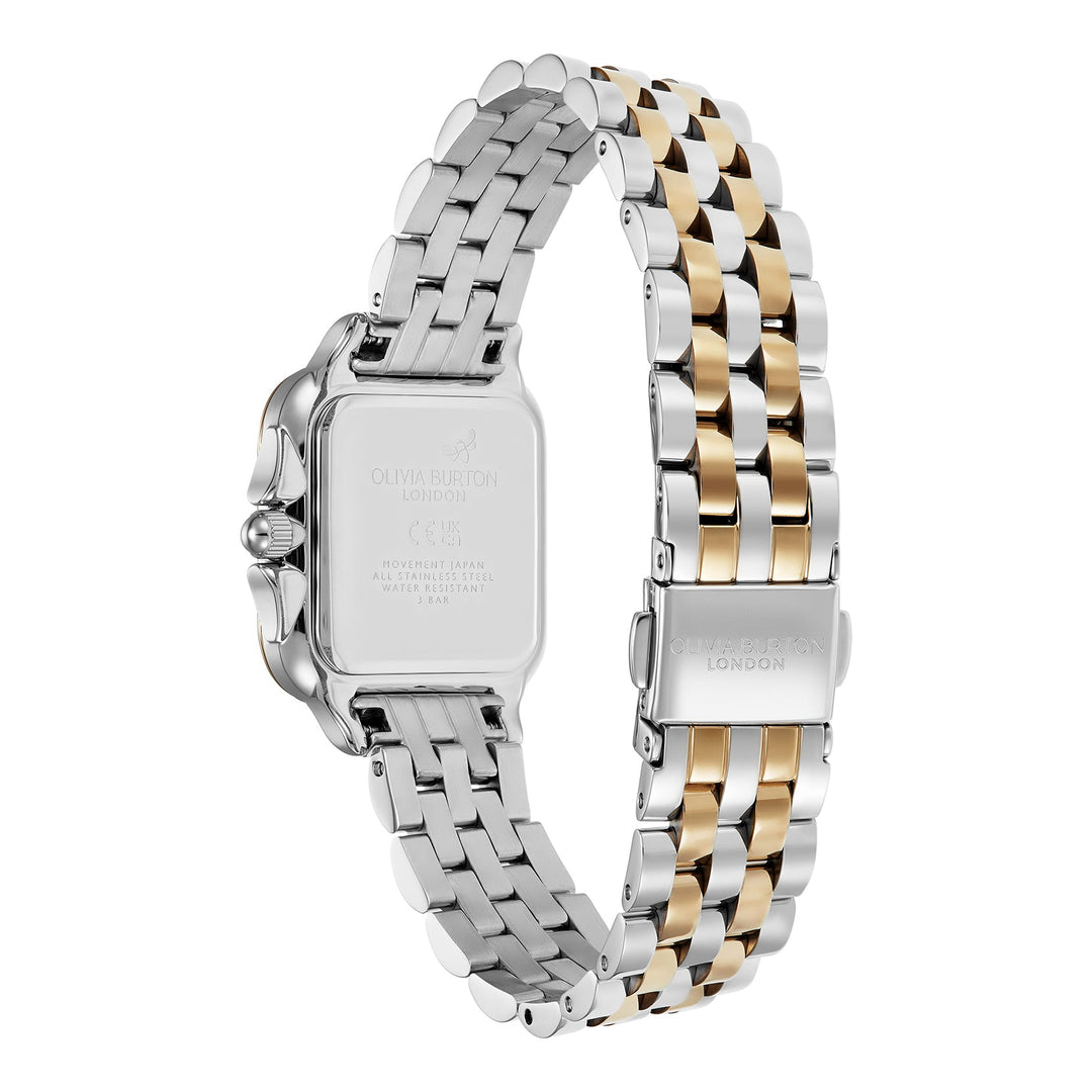 Olivia Burton Silver & Gold Grosvenor Black Dial Watch - MococoOlivia Burton240001247613272585705Watches and Accessories