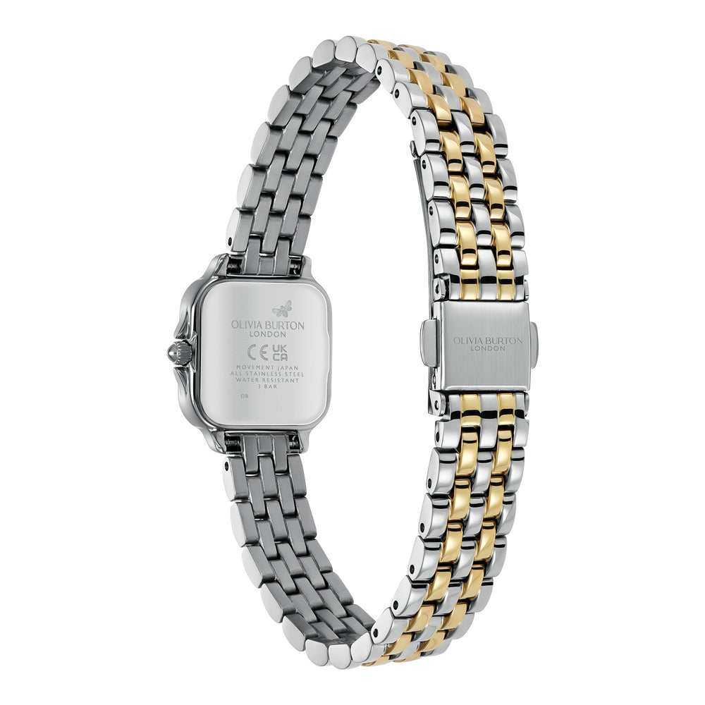Olivia Burton Silver & Gold Grosvenor Mini Blue Dial watch - MococoOlivia Burton24000258Watches and Accessories