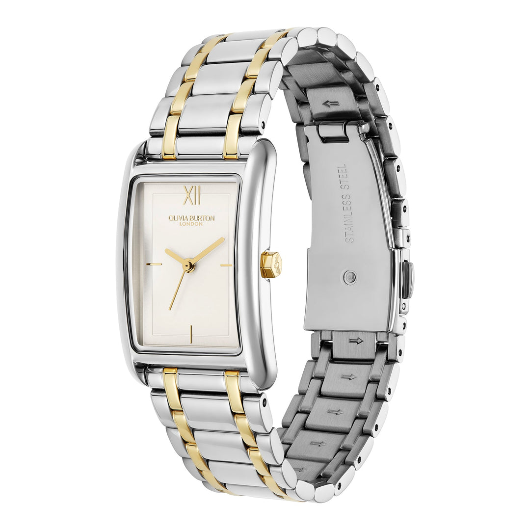 Olivia Burton Silver & Gold Grove White Dial Watch - MococoOlivia Burton240001977613272610469Watches and Accessories