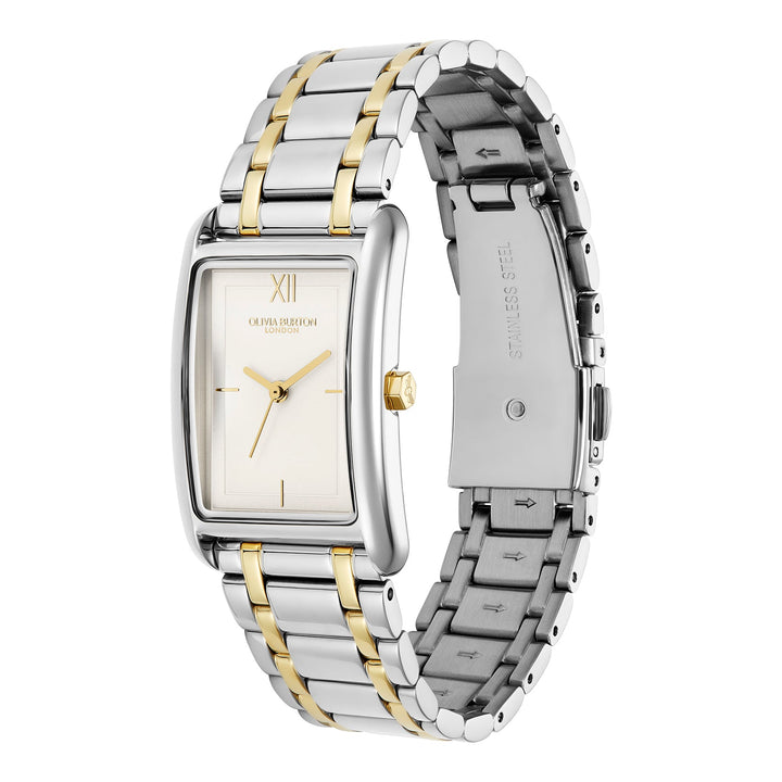 Olivia Burton Silver & Gold Grove White Dial Watch - MococoOlivia Burton240001977613272610469Watches and Accessories
