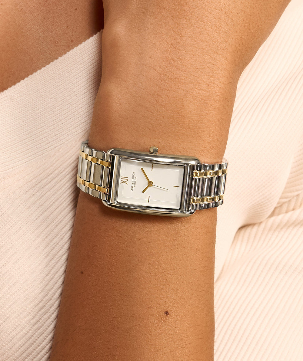 Olivia Burton Silver & Gold Grove White Dial Watch - MococoOlivia Burton240001977613272610469Watches and Accessories