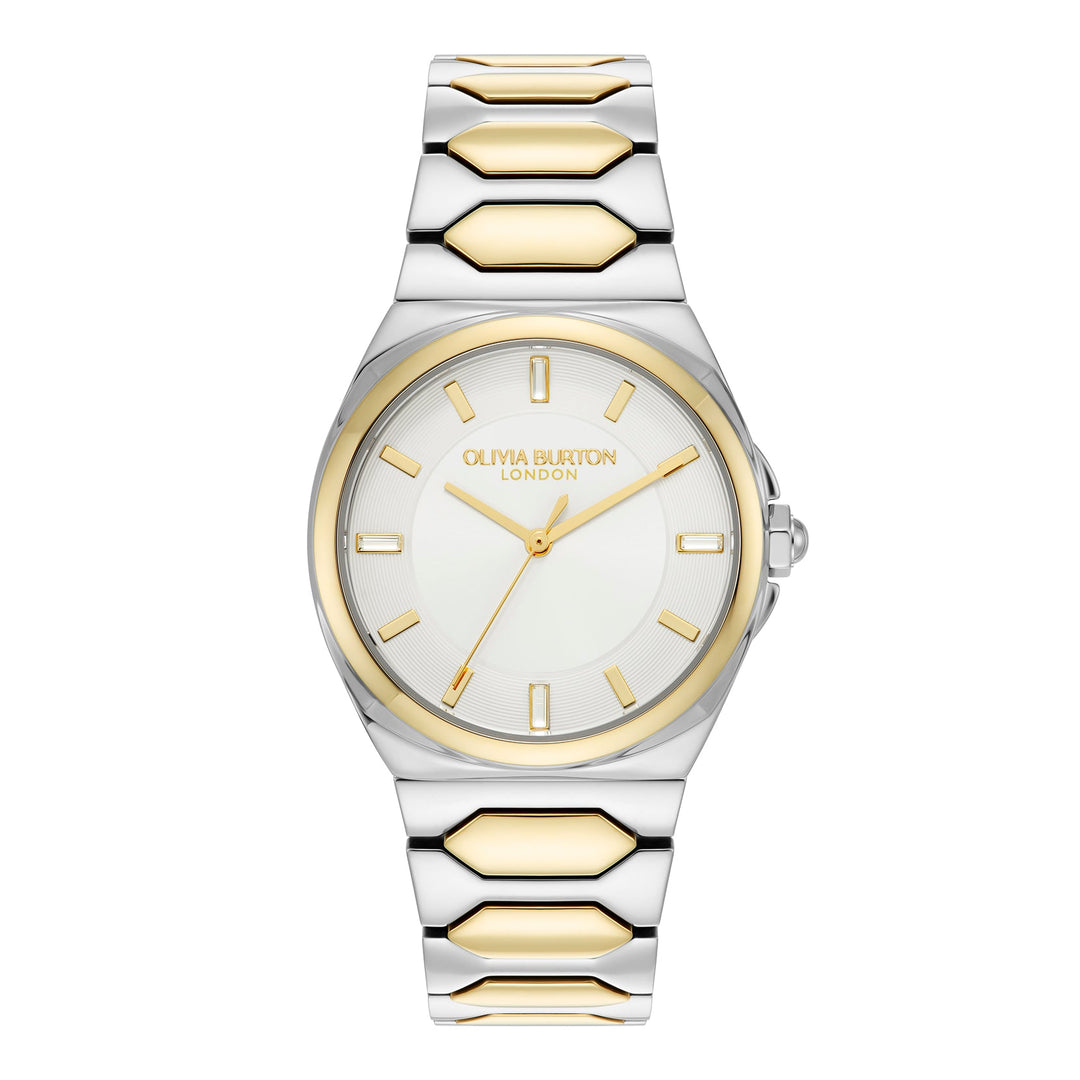 Olivia Burton Silver & Gold Lustre Gold Dial Watch - MococoOlivia Burton240002037613272610520Watches and Accessories