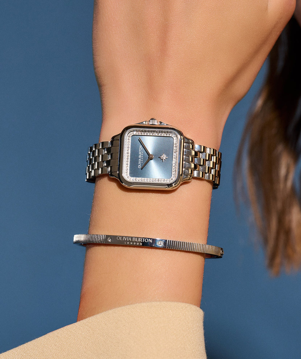 Olivia Burton Silver Grosvenor Square Dial Watch - MococoOlivia Burton240000837613272561563Watches and Accessories