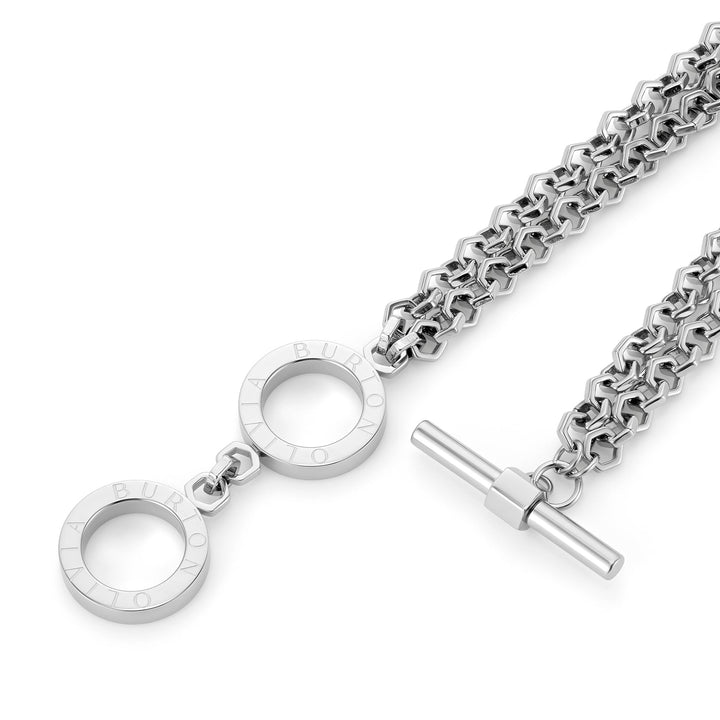 Olivia Burton Silver Honeycomb Toggle Bracelet - MococoOlivia Burton241002727613272611206Bracelets