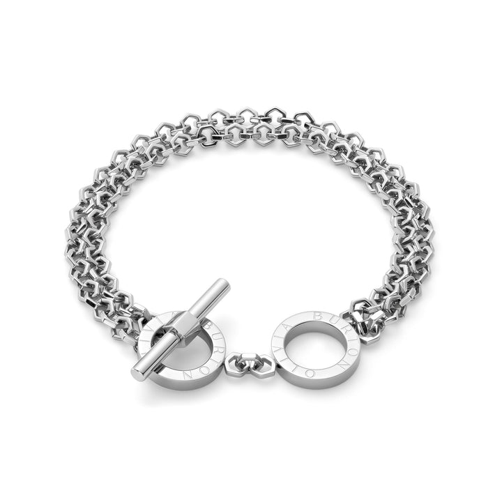 Olivia Burton Silver Honeycomb Toggle Bracelet - MococoOlivia Burton241002727613272611206Bracelets