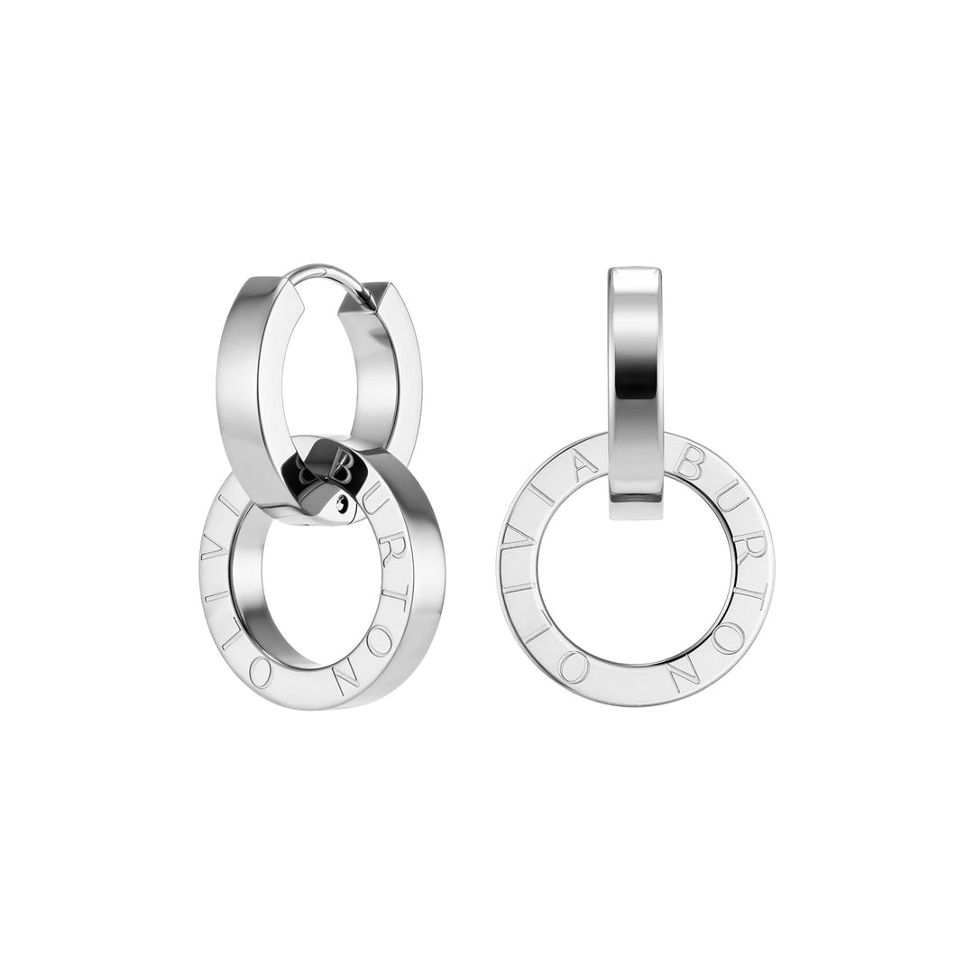 Olivia Burton Silver Honeycomb Toggle Hoop Earrings - MococoOlivia Burton241002747613272611220Earrings