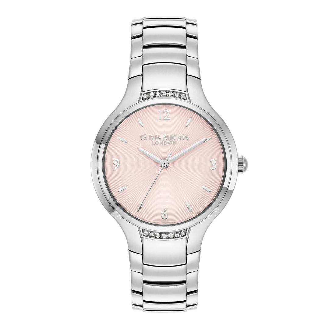 Olivia Burton Silver Lea Pink Dial Watch - MococoOlivia Burton240002087613272610575Watches and Accessories