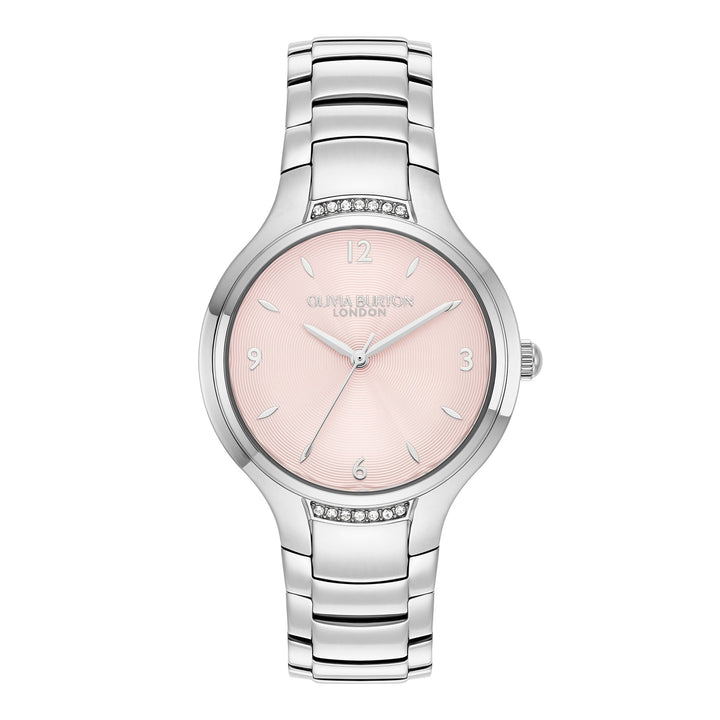 Olivia Burton Silver Lea Pink Dial Watch - MococoOlivia Burton240002087613272610575Watches and Accessories
