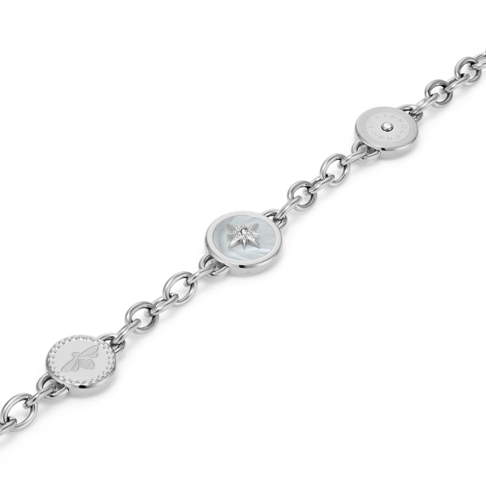 Olivia Burton Silver North Star and Bee Charm Bracelet - MococoOlivia Burton24100333Bracelets