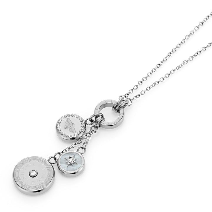 Olivia Burton Silver North Star and Bee Charm Necklace - MococoOlivia Burton24100330Necklaces