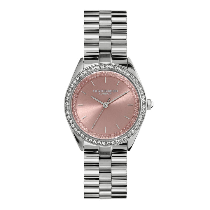 Olivia Burton Silver & Rose Sunray Dial Watch - MococoOlivia Burton240001347613272585804Watches and Accessories