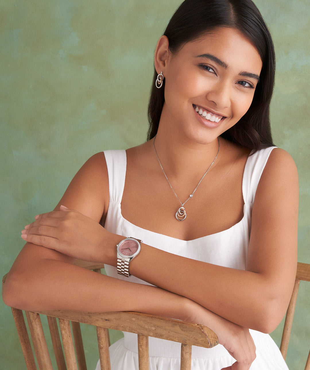 Olivia Burton Silver & Rose Sunray Dial Watch - MococoOlivia Burton240001347613272585804Watches and Accessories