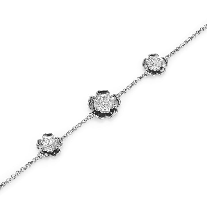 Olivia Burton Silver Tudor Rose Flower Bracelet - MococoOlivia Burton241002467613272610902Bracelets