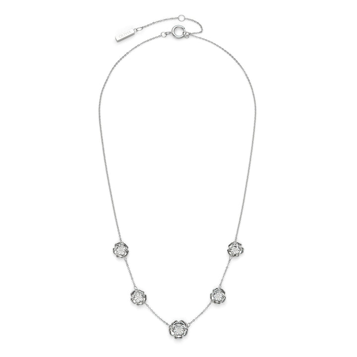 Olivia Burton Silver Tudor Rose Flower Necklace - MococoOlivia Burton241002517613272610971Necklaces