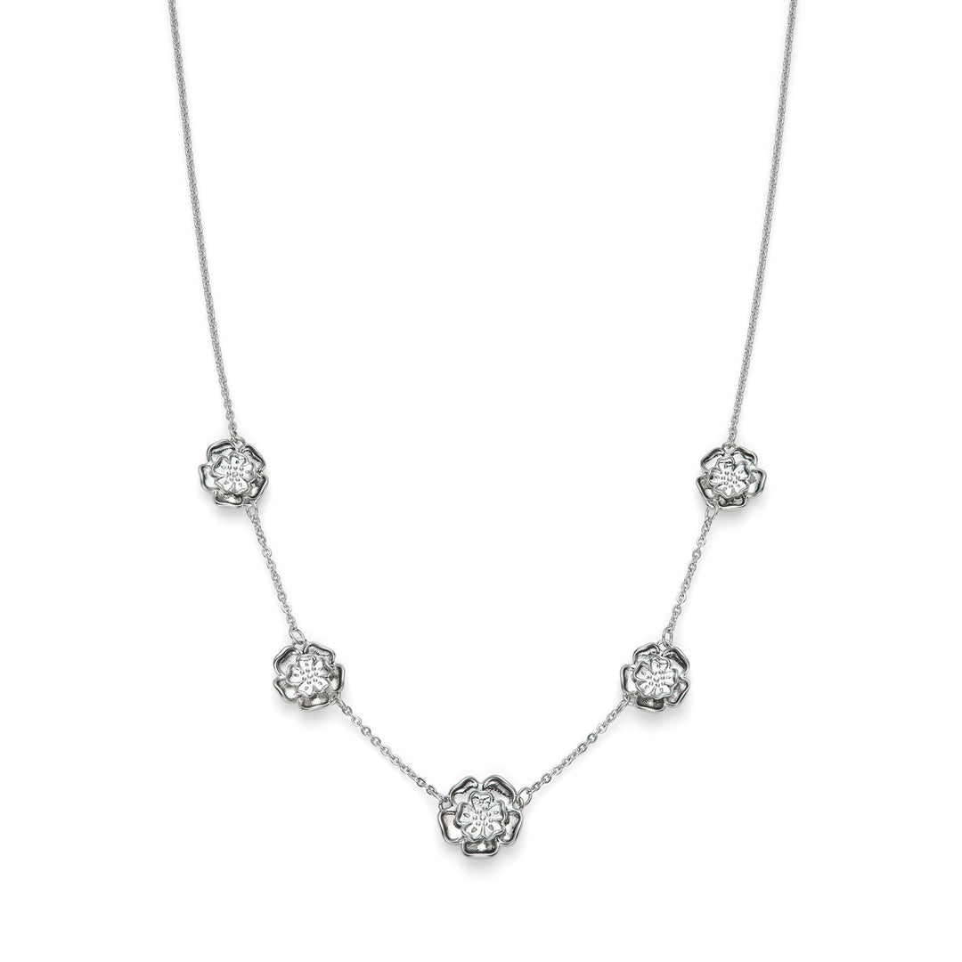 Olivia Burton Silver Tudor Rose Flower Necklace - MococoOlivia Burton241002517613272610971Necklaces