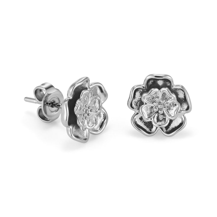 Olivia Burton Silver Tudor Rose Flower Stud Earrings - MococoOlivia Burton241002577613272611039Earrings