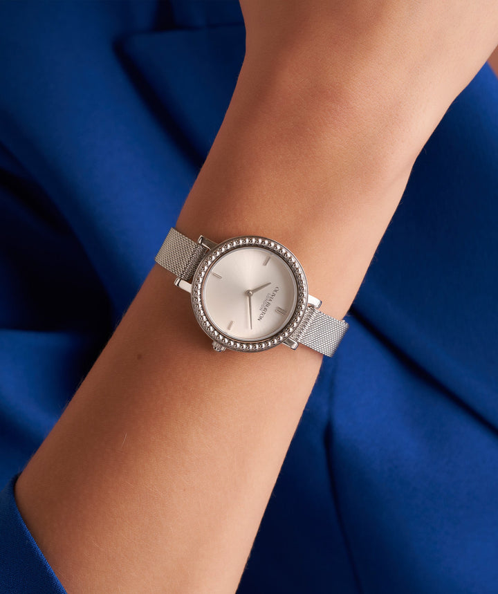 Olivia Burton Silver Vintage Bead Sunray Dial Watch - MococoOlivia Burton240001607613272586061Watches and Accessories