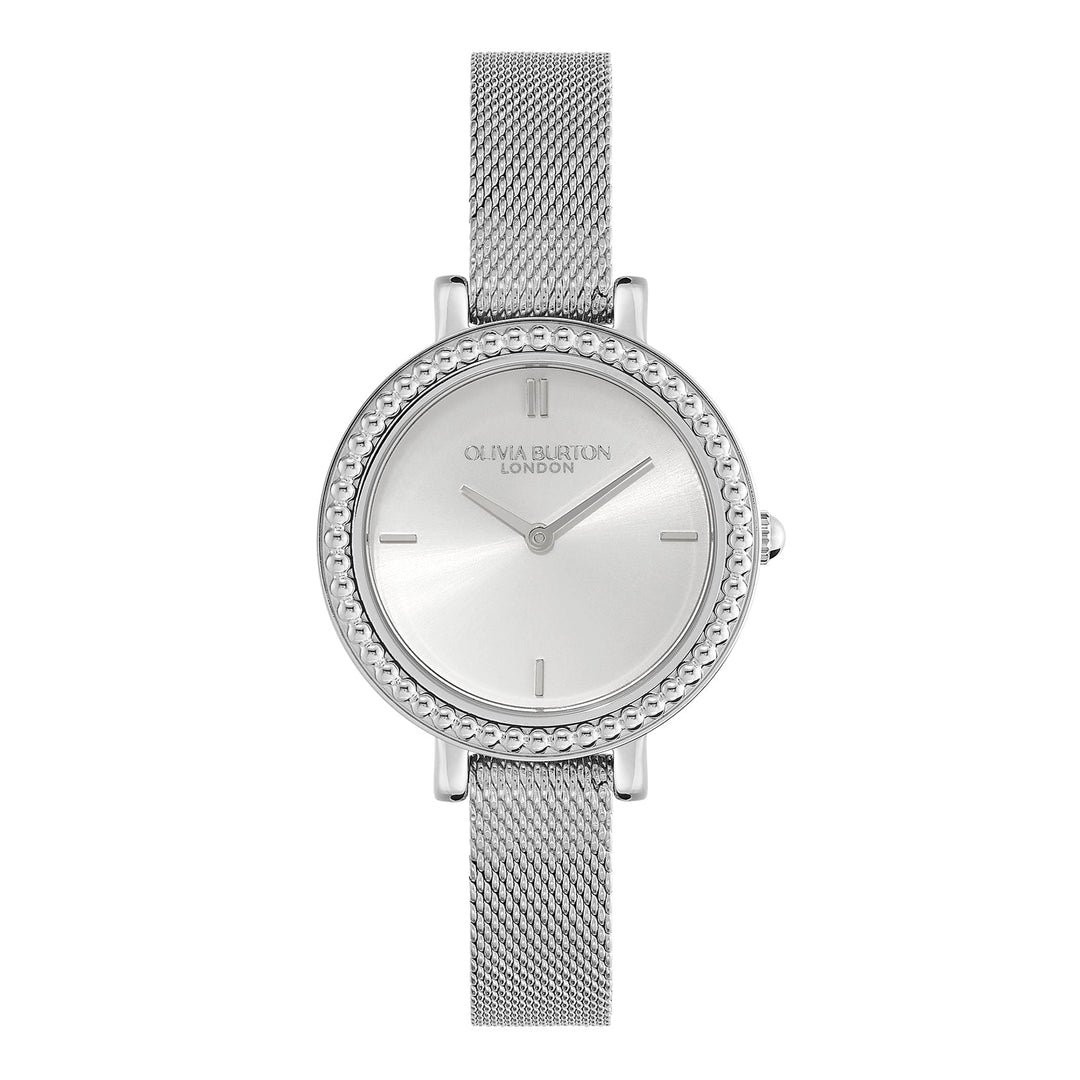 Olivia Burton Silver Vintage Bead Sunray Dial Watch - MococoOlivia Burton240001607613272586061Watches and Accessories