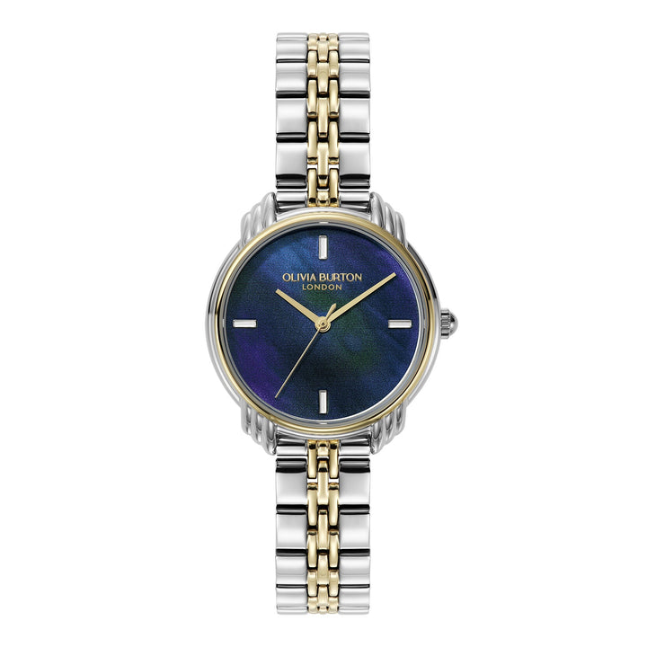 Olivia Burton Two Tone & Navy Art Deco 2.0 30mm Bracelet Watch - MococoOlivia Burton24000296Watch