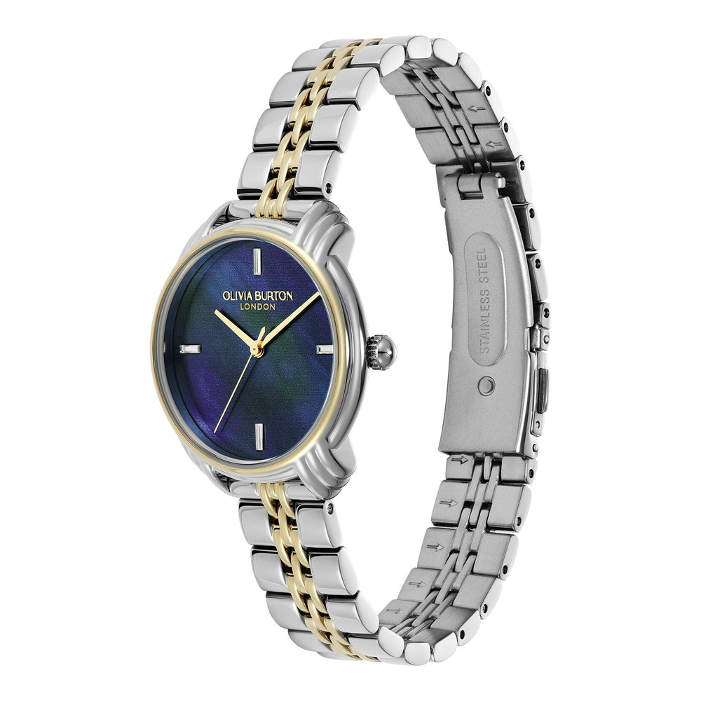 Olivia Burton Two Tone & Navy Art Deco 2.0 30mm Bracelet Watch - MococoOlivia Burton24000296Watches and Accessories