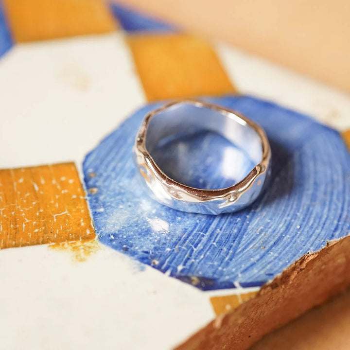 Daisy Organic Chunky Band Ring