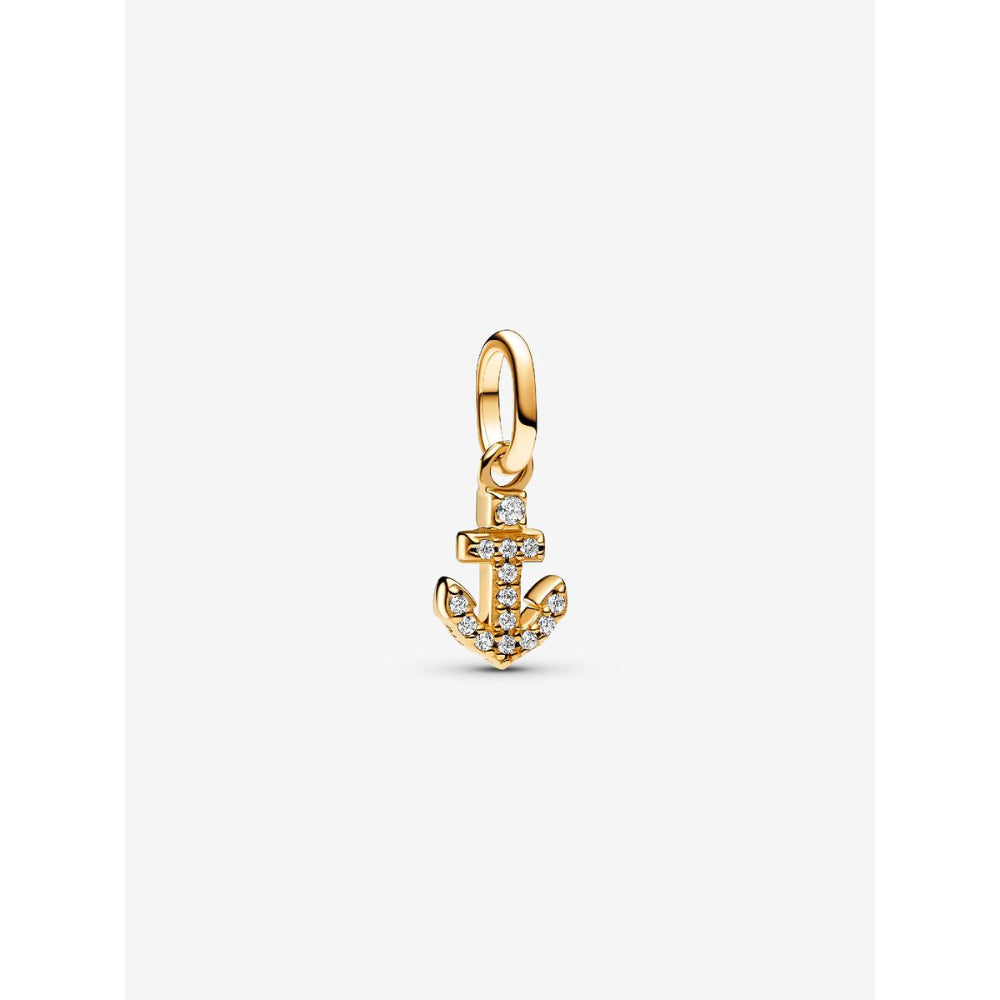 Pandora 14K Gold Plated Anchor Mini Dangle Charm Image 1