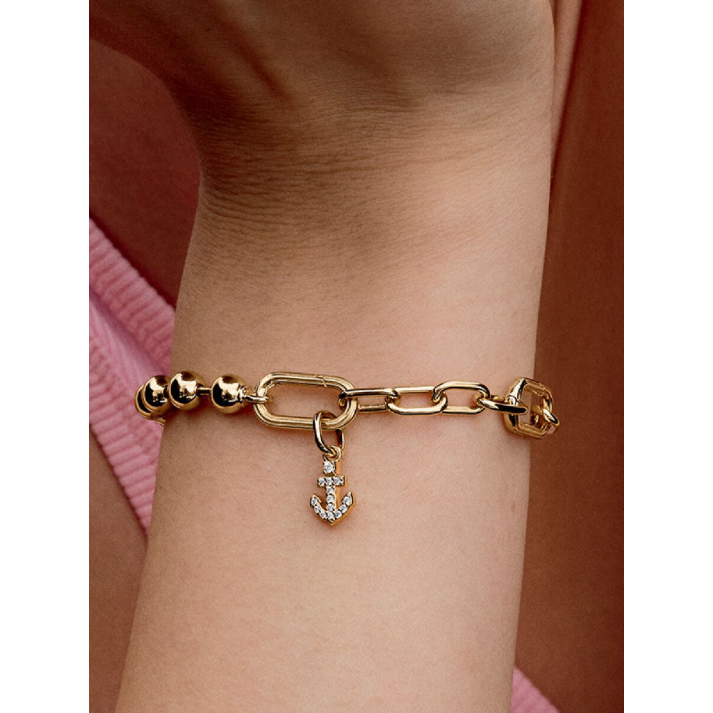 Pandora 14K Gold Plated Anchor Mini Dangle Charm Image 2