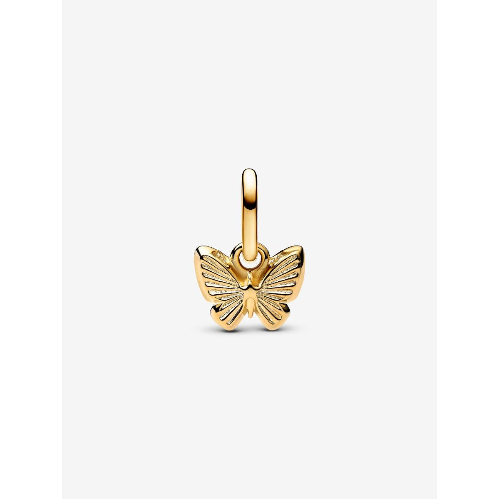 Pandora 14K Gold Plated Blue Butterfly Mini Dangle Charm Image 6