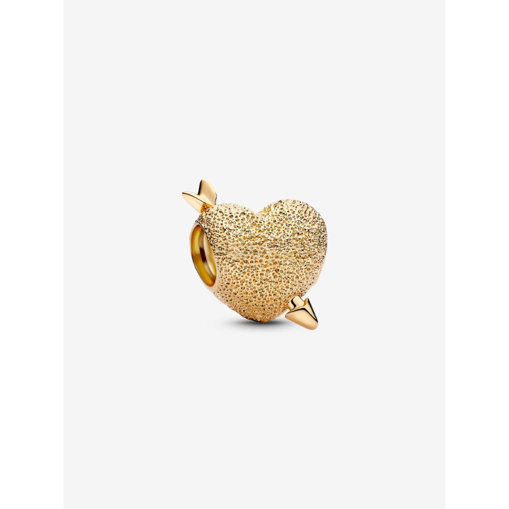 Pandora 14K Gold Plated Cupid Heart Charm Image 1