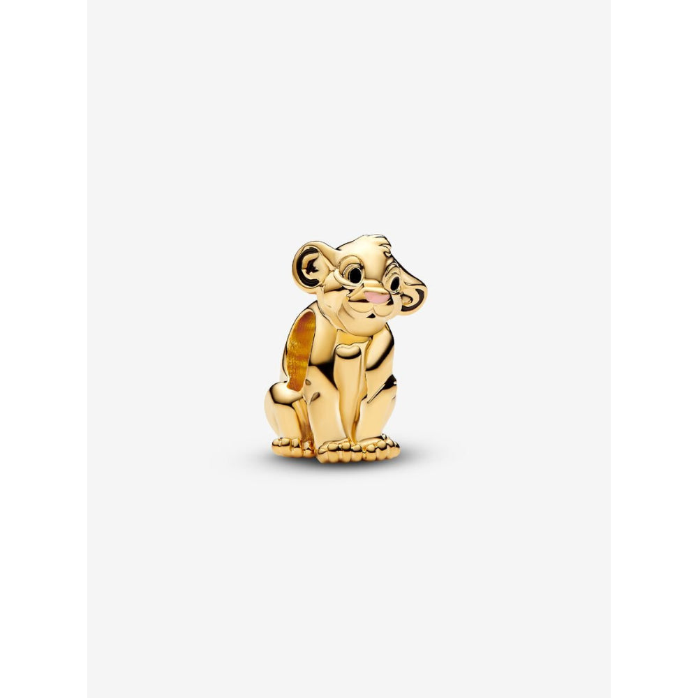 Pandora 14K Gold Plated Disney The Lion King Simba Charm Image 1