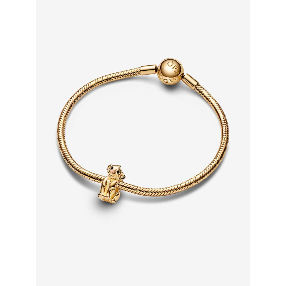 Pandora 14K Gold Plated Disney The Lion King Simba Charm Image 5