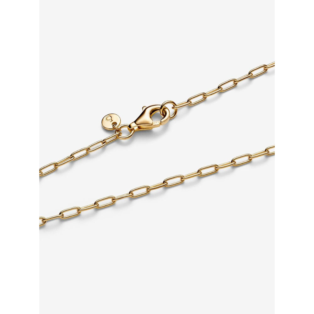 Pandora 14K Gold Plated Elongated Link Chain Necklace Image 4