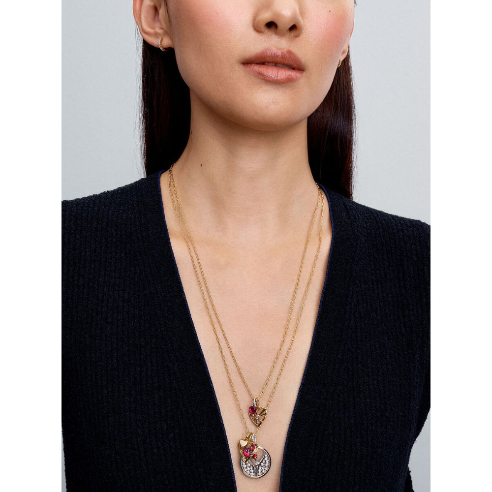 Pandora 14K Gold Plated Elongated Link Chain Necklace Image 3