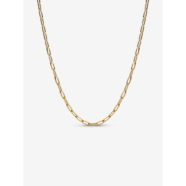 Pandora 14K Gold Plated Elongated Link Chain Necklace Image 1