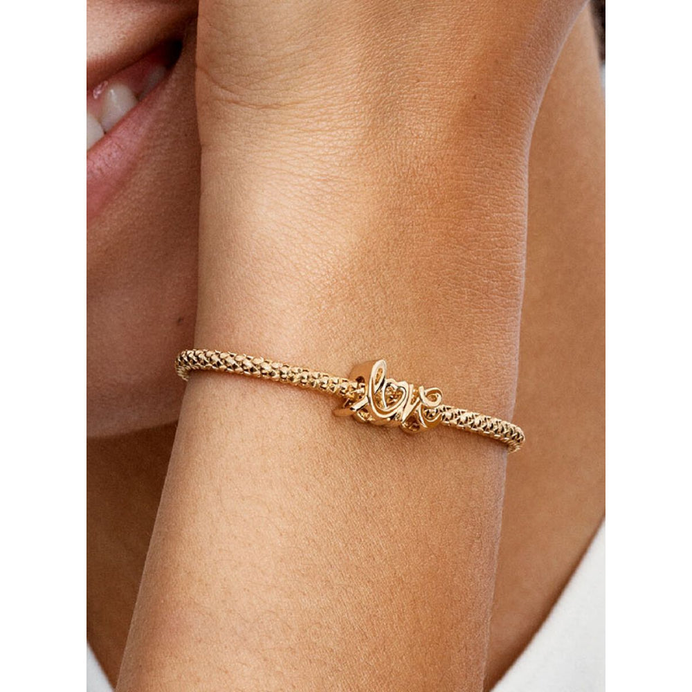 Pandora 14K Gold Plated Handwritten Love Charm Image 2