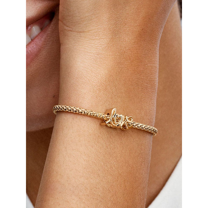 Pandora 14K Gold Plated Handwritten Love Charm Image 2
