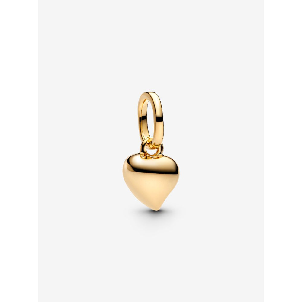 Pandora 14K Gold Plated Heart Mini Dangle Charm Image 1