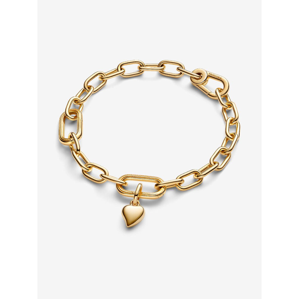 Pandora 14K Gold Plated Heart Mini Dangle Charm Image 6