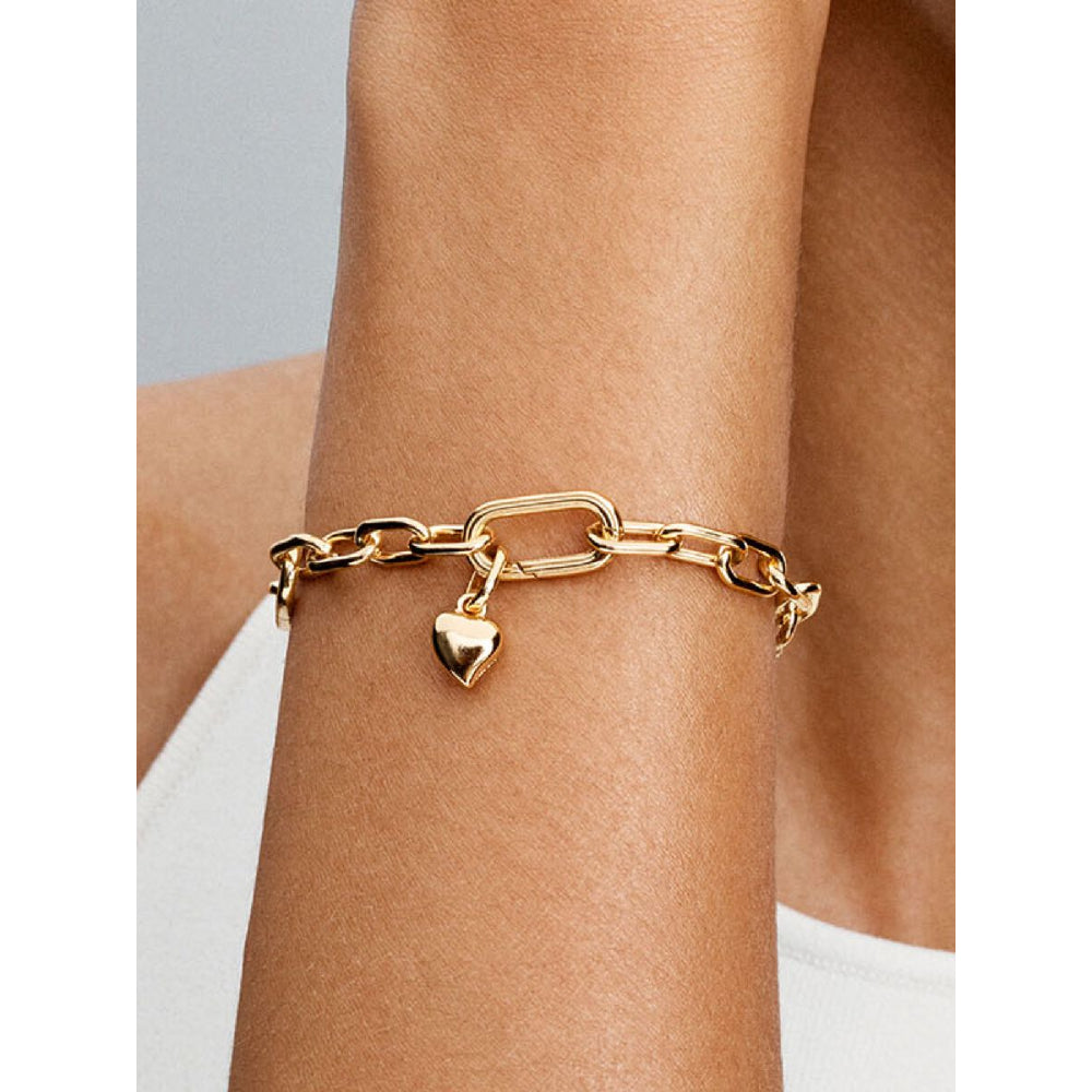Pandora 14K Gold Plated Heart Mini Dangle Charm Image 2