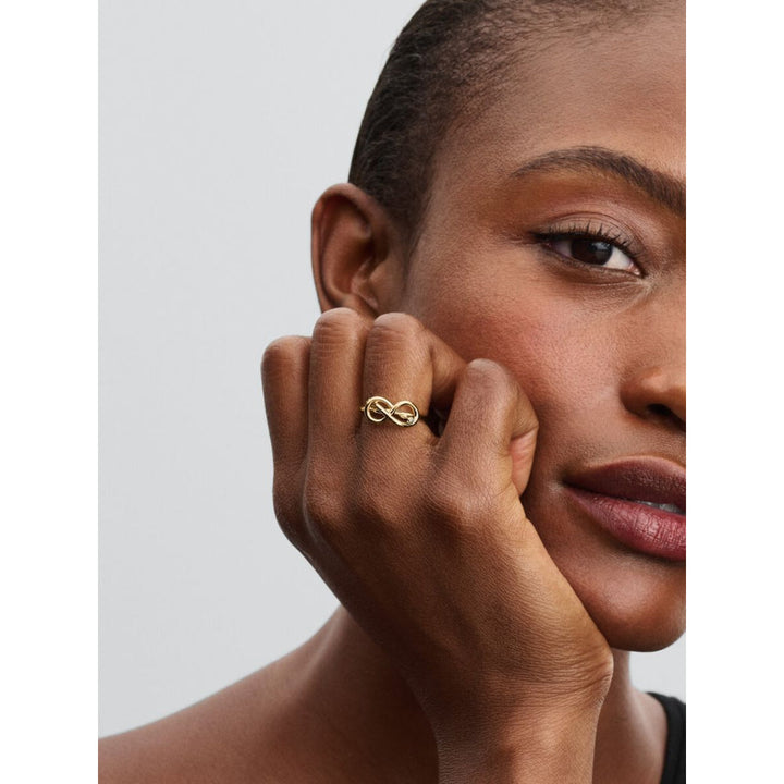 Pandora 14K Gold Plated Infinity Knot Ring Image 3