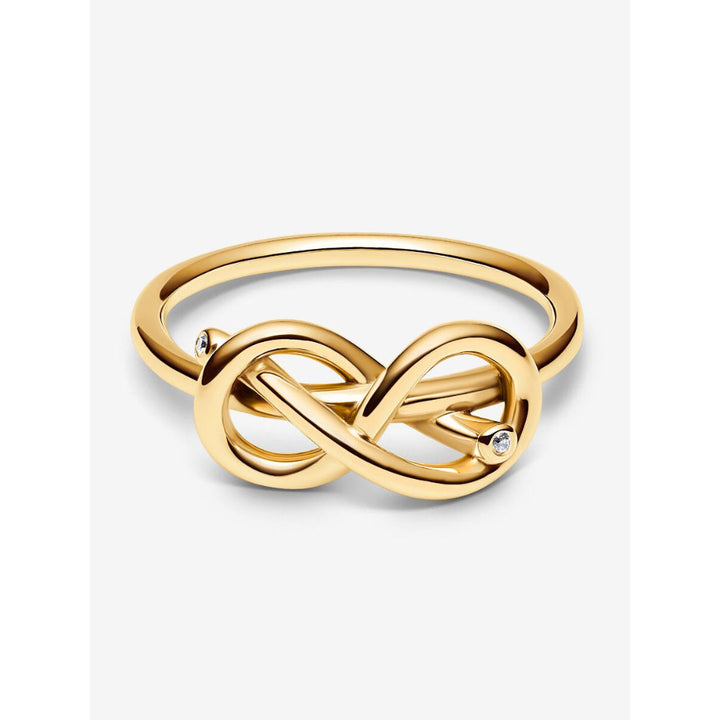 Pandora 14K Gold Plated Infinity Knot Ring Image 5
