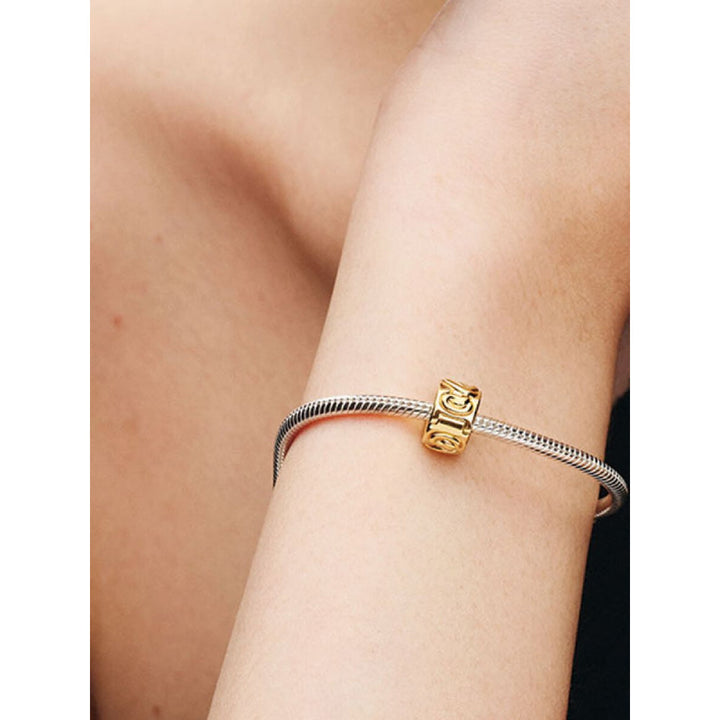 Pandora 14K Gold Plated Knotted Hearts Clip Charm Image 2